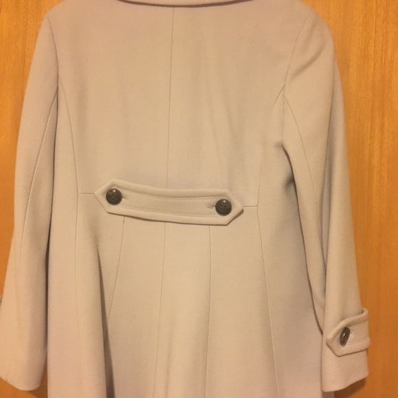 EUC ST. JOHN GREY/LIGHT BLUE PEA COAT - Picture 2 of 10